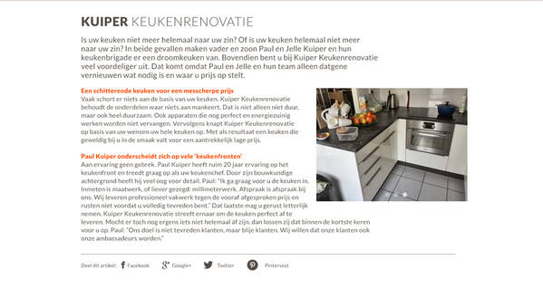 Kuiper Keukenrenovatie
